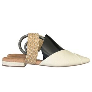 Birdies‎ The Swan Shoes Women Size 9.5 Pearl Cuff Slip On Sandals